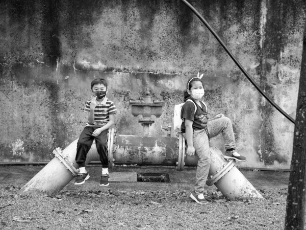 Childen residents at PPR (Public Housing) HICOM, Selangor